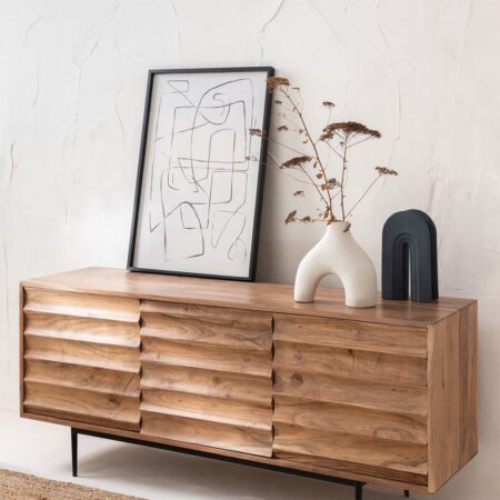 Mobile TV 145x40 cm in Legno di Acacia Petter