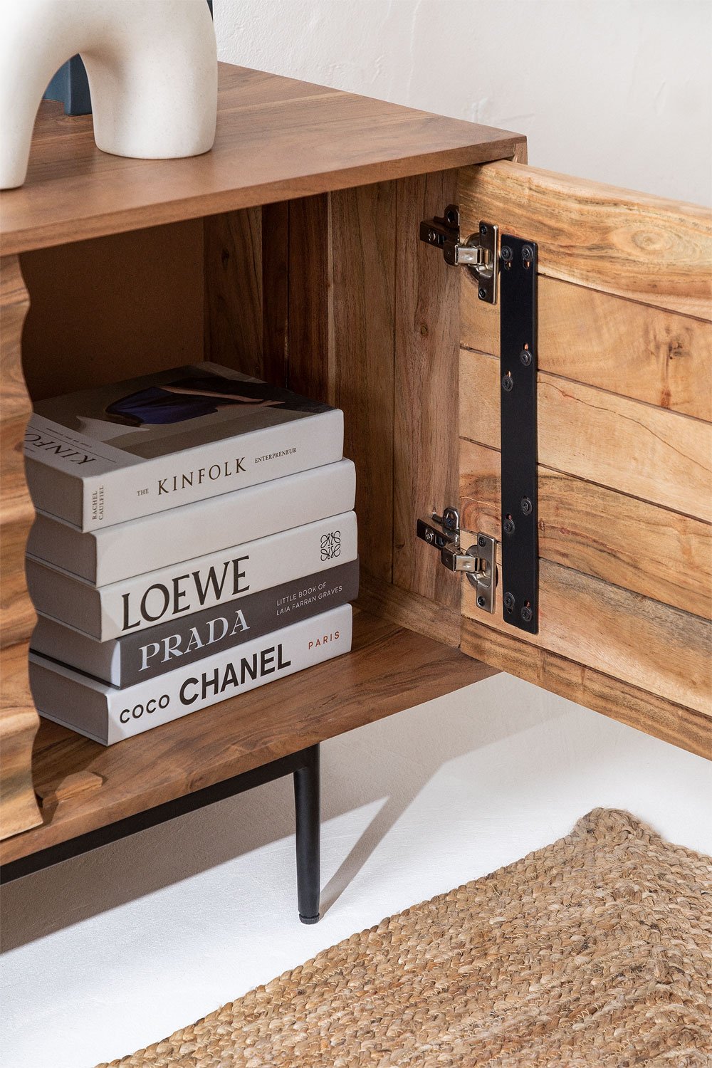 Mobile TV 145x40 cm in Legno di Acacia Petter