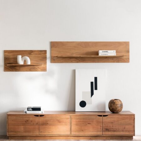 Mobile TV 200x40 cm in legno di acacia Tasmani