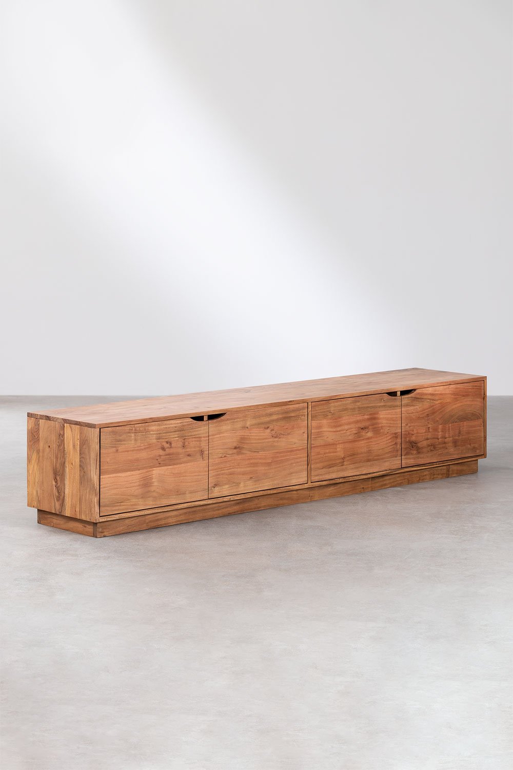 Mobile TV 200x40 cm in legno di acacia Tasmani