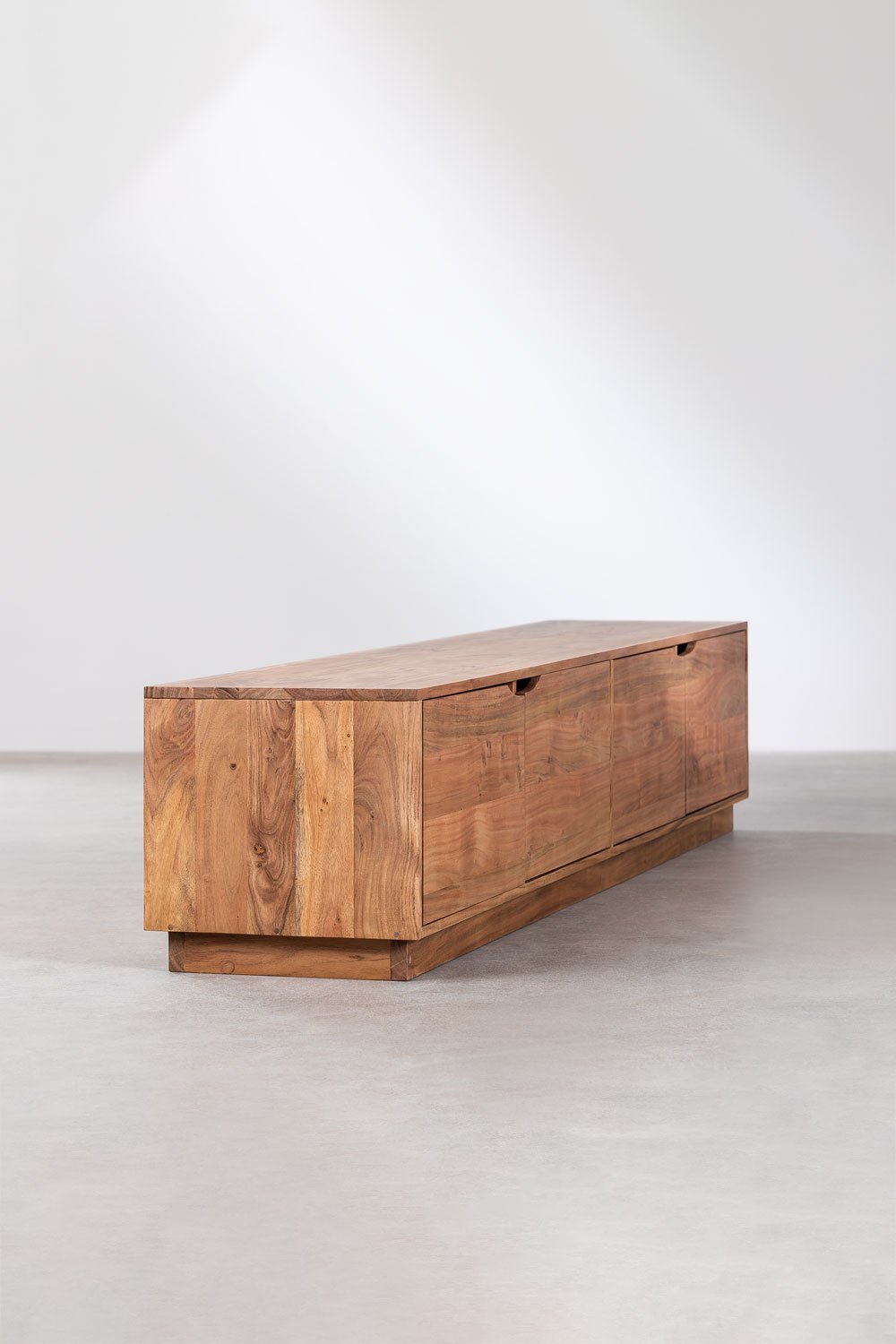Mobile TV 200x40 cm in legno di acacia Tasmani