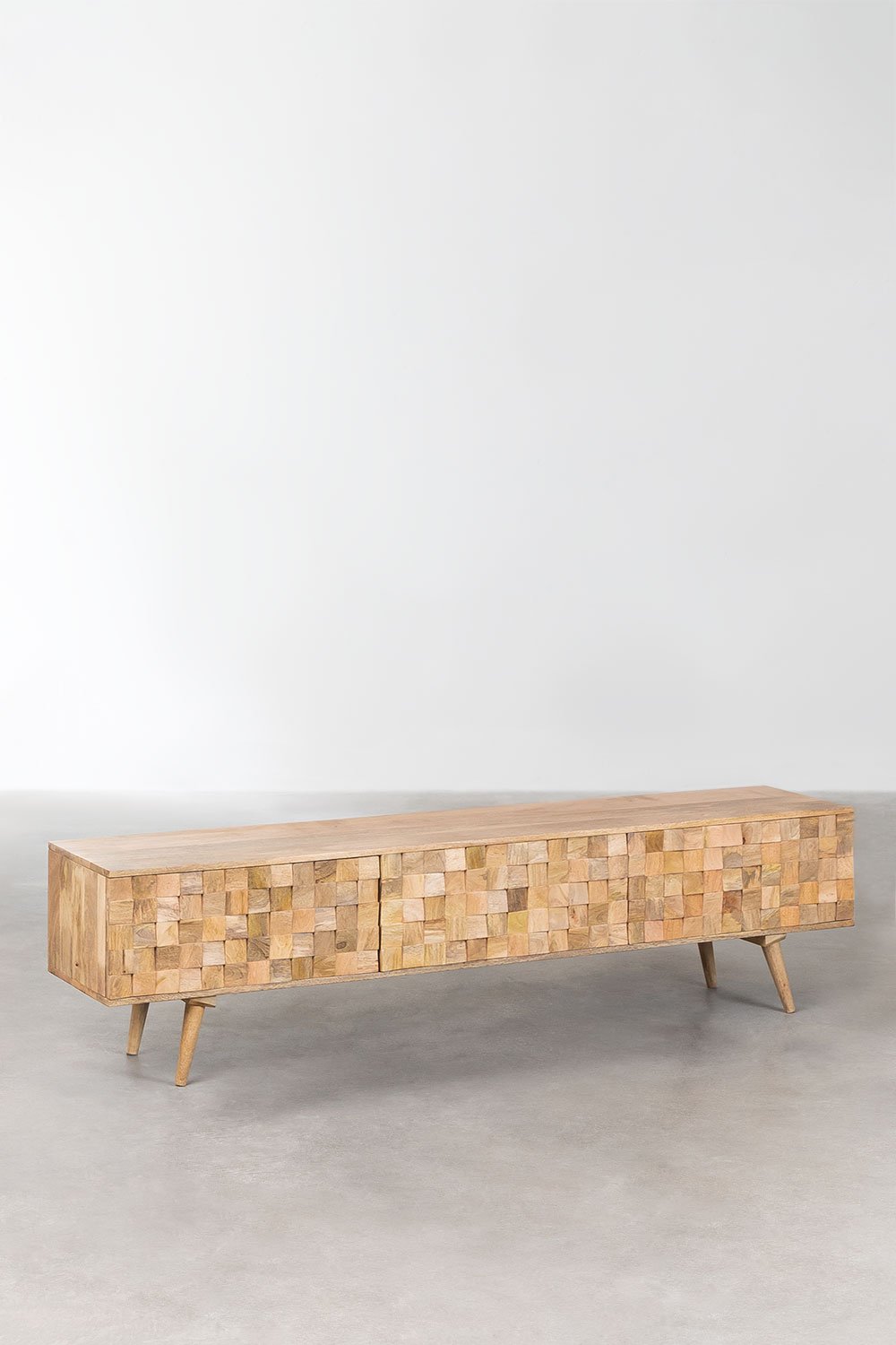 Mobile TV 200x40 cm in legno di mango Jaralson