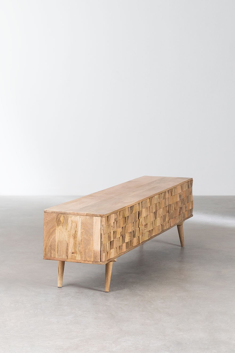 Mobile TV 200x40 cm in legno di mango Jaralson
