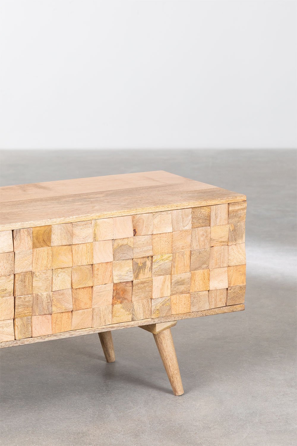 Mobile TV 200x40 cm in legno di mango Jaralson