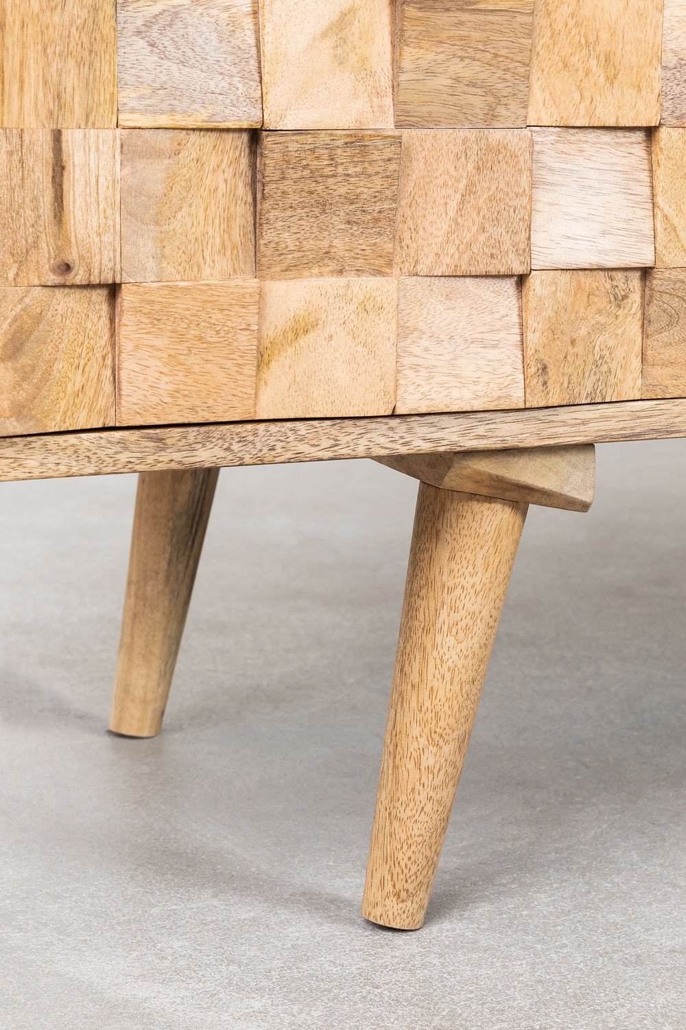 Mobile TV 200x40 cm in legno di mango Jaralson