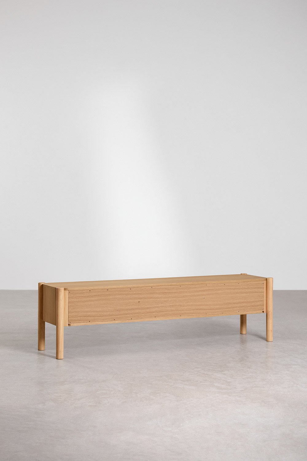 Mobile TV 185x45 cm in MDF con impiallacciatura in rovere Munden