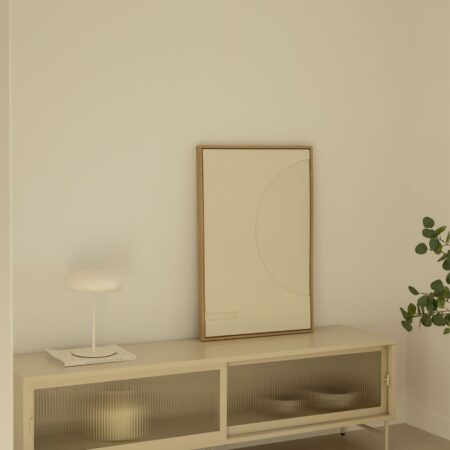 Mobile TV 180x40 cm in acciaio e vetro Paoline