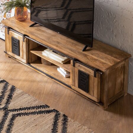 Mobile TV 160x40 cm in legno di mango Uain