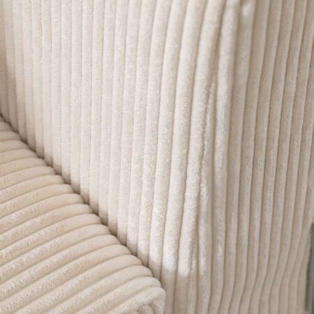Modulo angolare sinistro (135x113 cm) con bracciolo basso per divano componibile Bruna