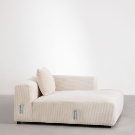 Módulo chaise longue destro con cuscino per divano modulare Bruna