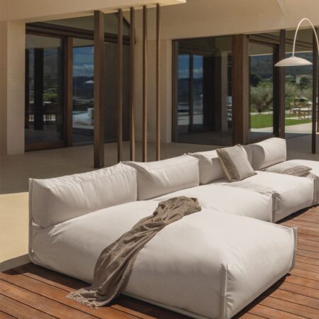 Modulo chaise longue per divano modulare da giardino Oporto