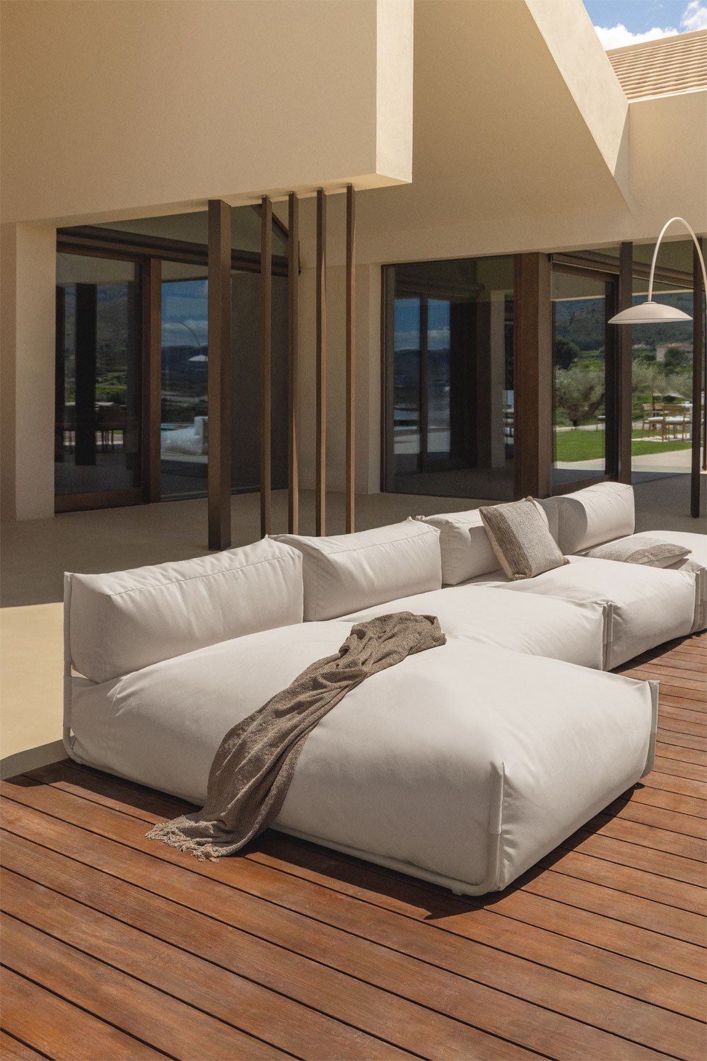 Modulo chaise longue per divano modulare da giardino Oporto
