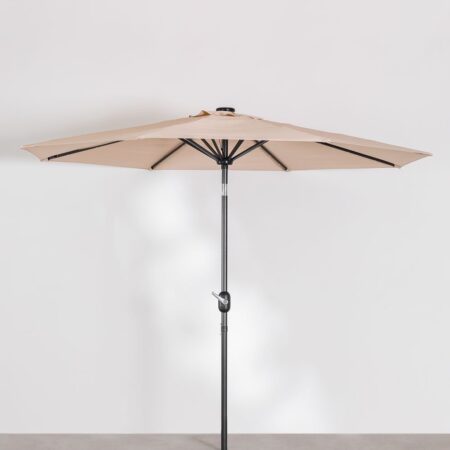 Ombrellone con Luce in Tessuto e Acciaio (Ø270 cm) Uzombras
