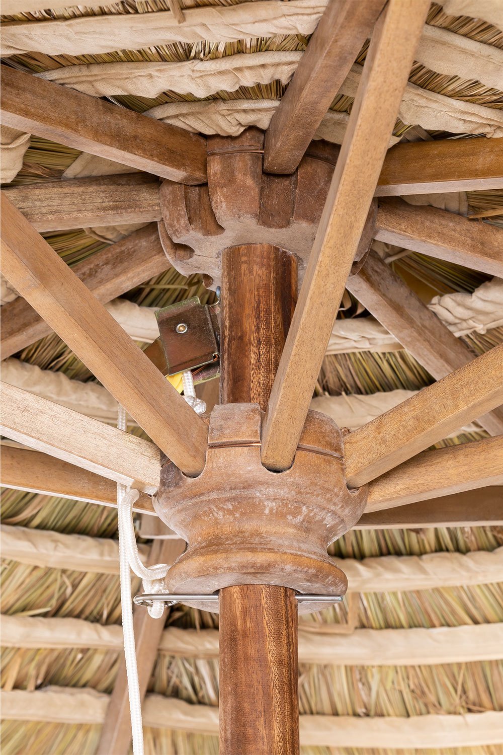 Ombrellone in legno di teak (Ø250 cm) Anakena