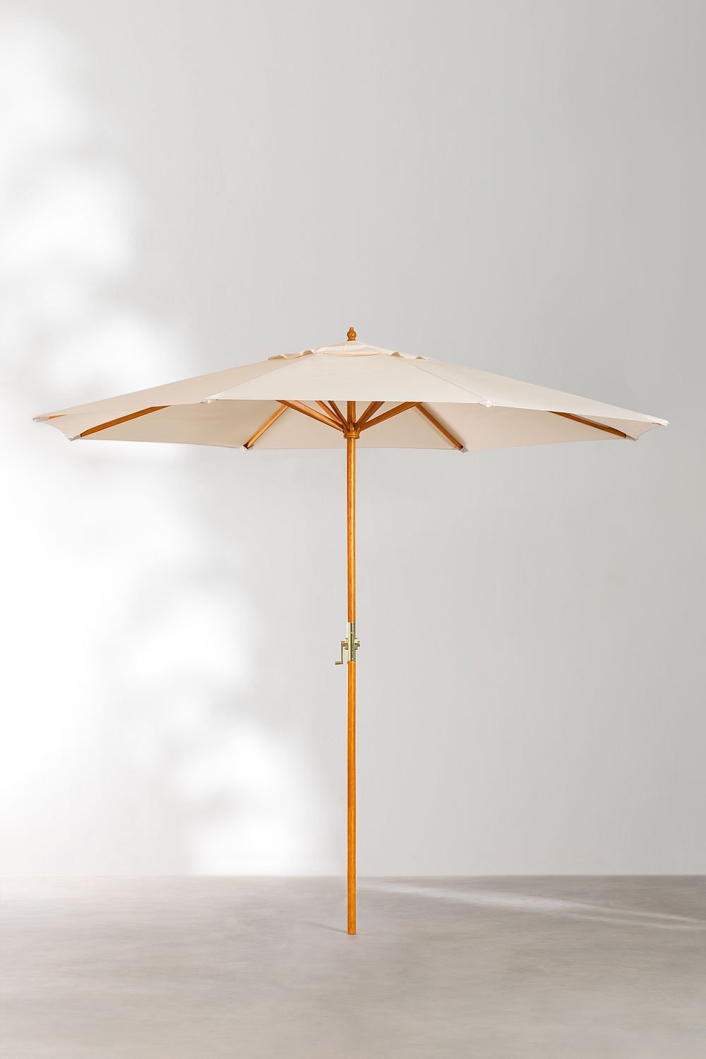 Ombrellone in tessuto e legno Ø290 cm Cretas