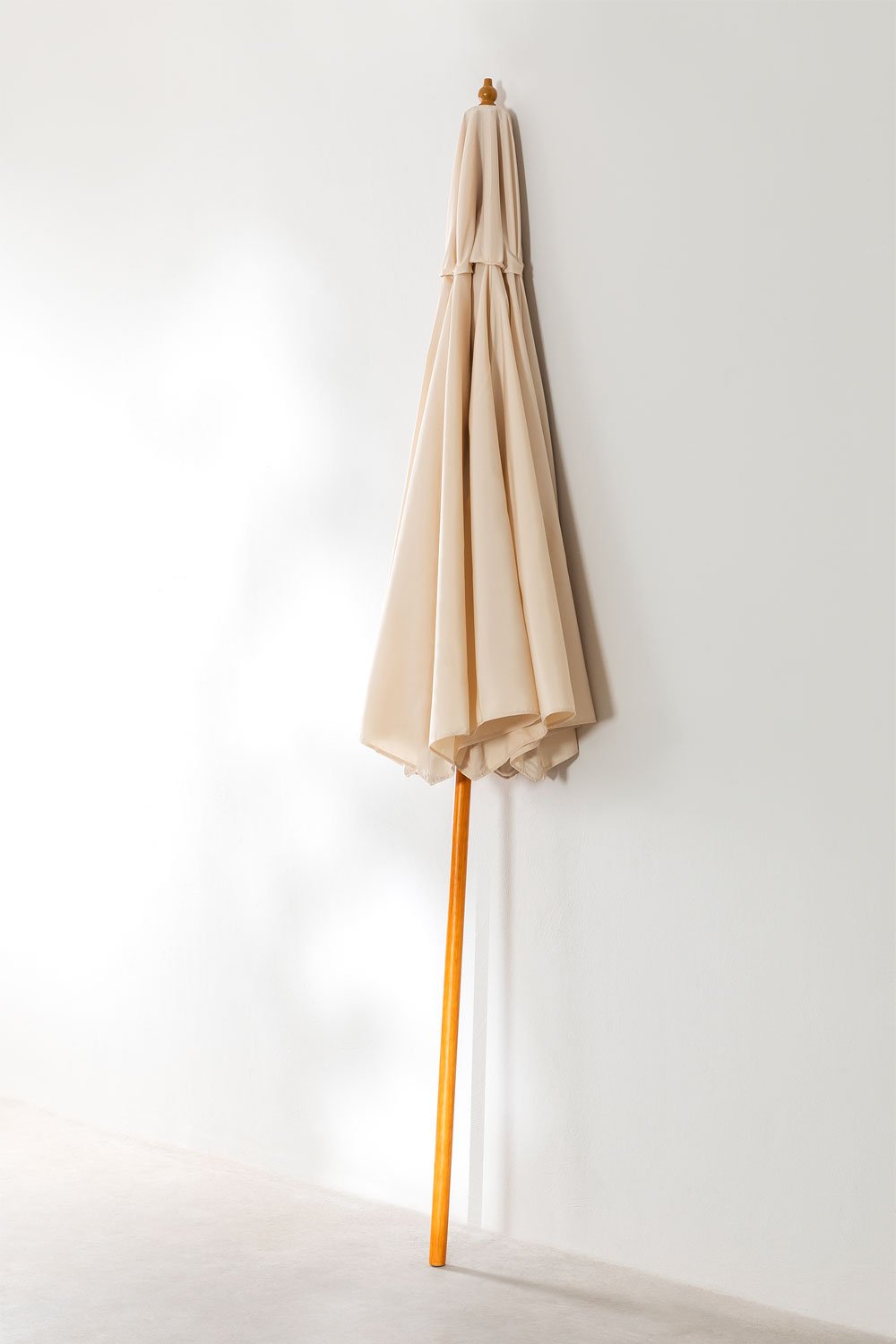 Ombrellone in tessuto e legno Ø290 cm Cretas