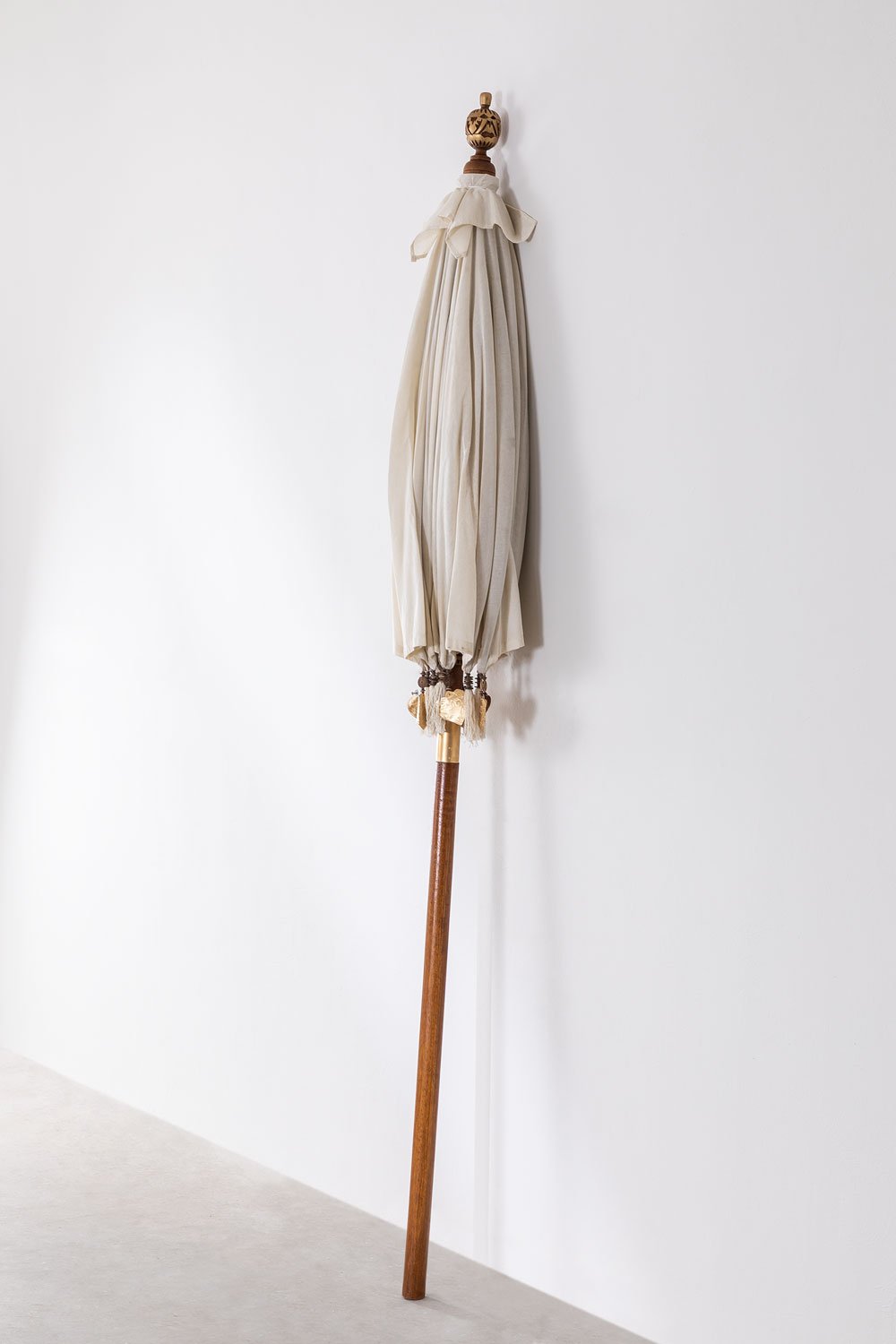 Ombrellone in tessuto e legno (Ø186 cm) Manavai