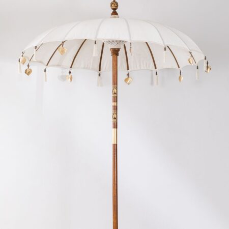Ombrellone in tessuto e legno (Ø186 cm) Manavai