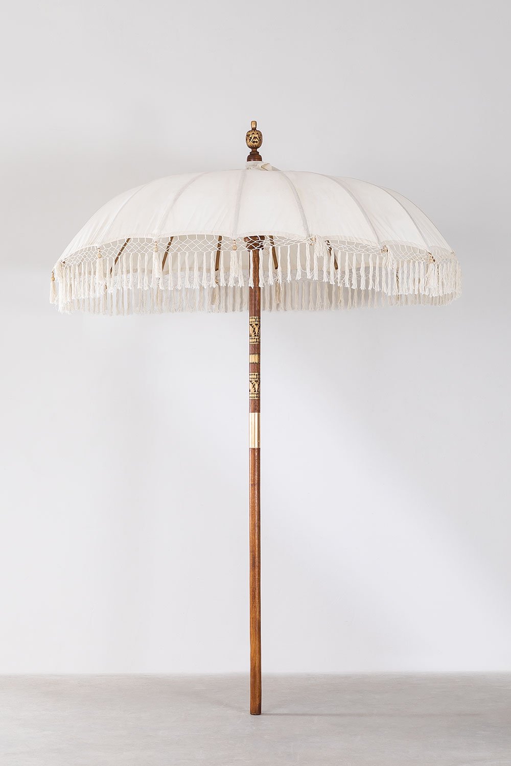 Ombrellone in tessuto e legno (Ø186 cm) Orongo
