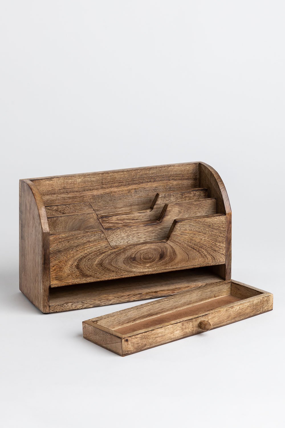 Organizer in legno di mango Baclos