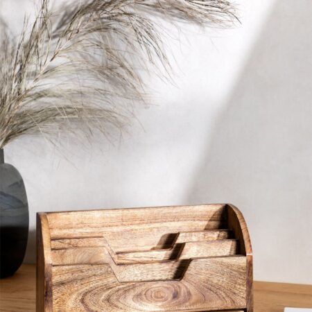 Organizer in legno di mango Baclos