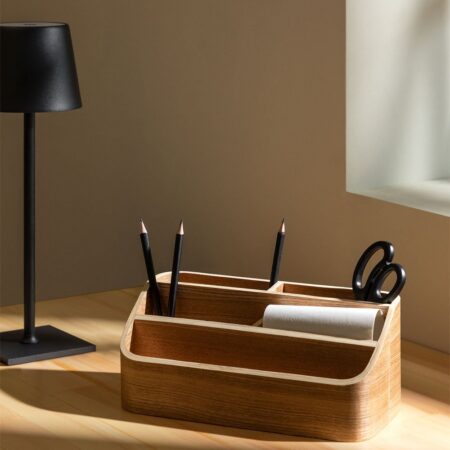 Organizer in legno di pino Bray