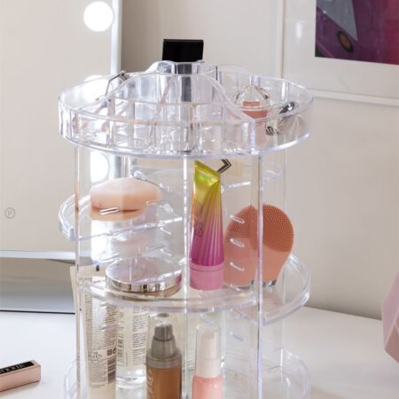 Organizer per il trucco rotante a 360° Leidi