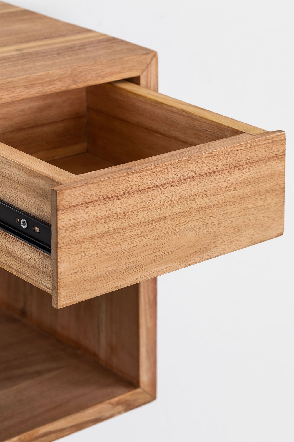 Pacco di 2 comodini sospesi in legno Gyda