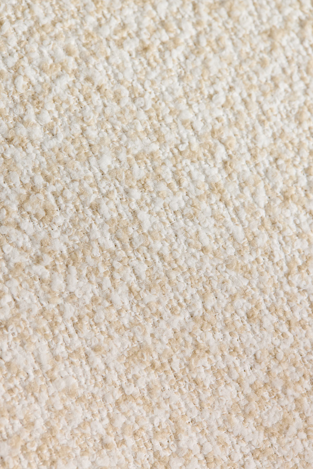 Pacco di 2 poltrone in alluminio e tessuto bouclé Yervin