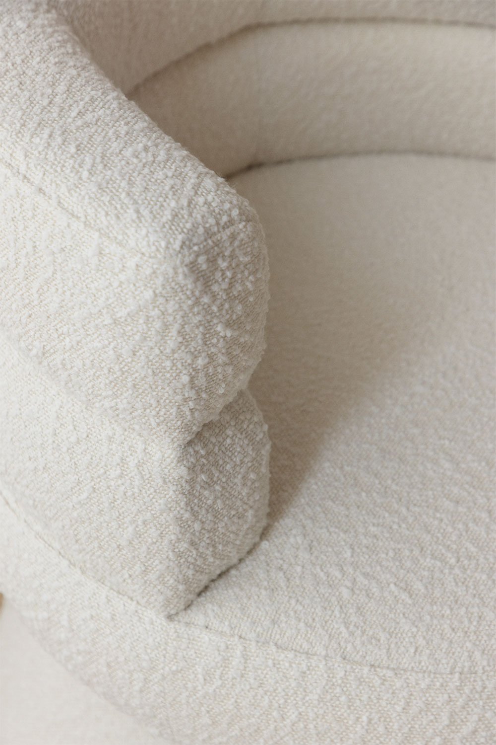 Pacco di 2 poltrone in tessuto bouclé Protea