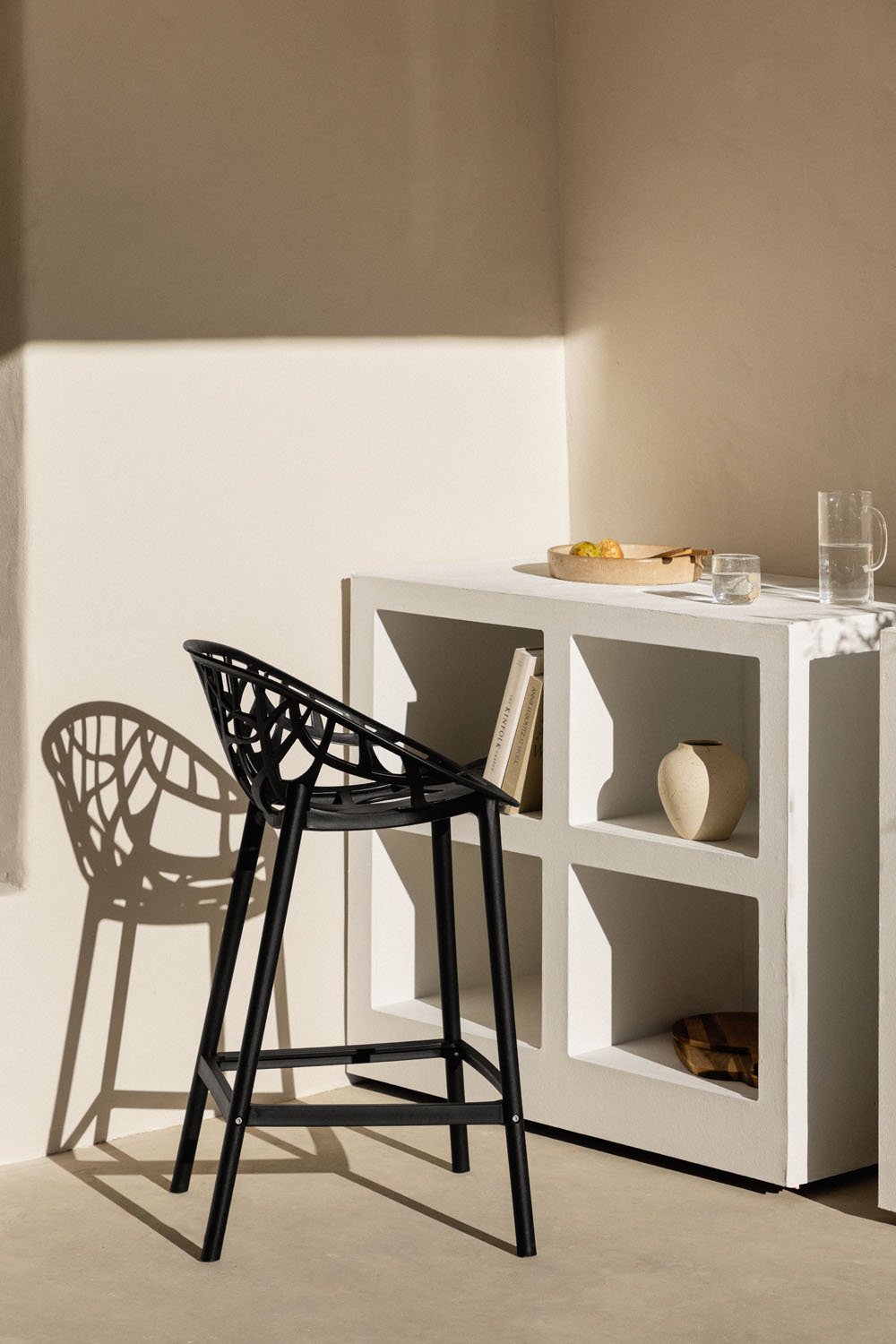 Pack 2 sgabelli alti da giardino Ores