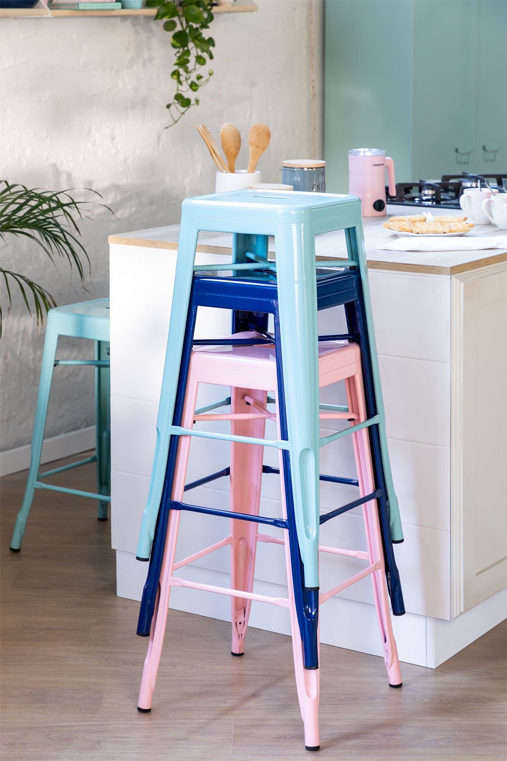 Pack 4 Sgabelli Alti (76 cm) LIX
