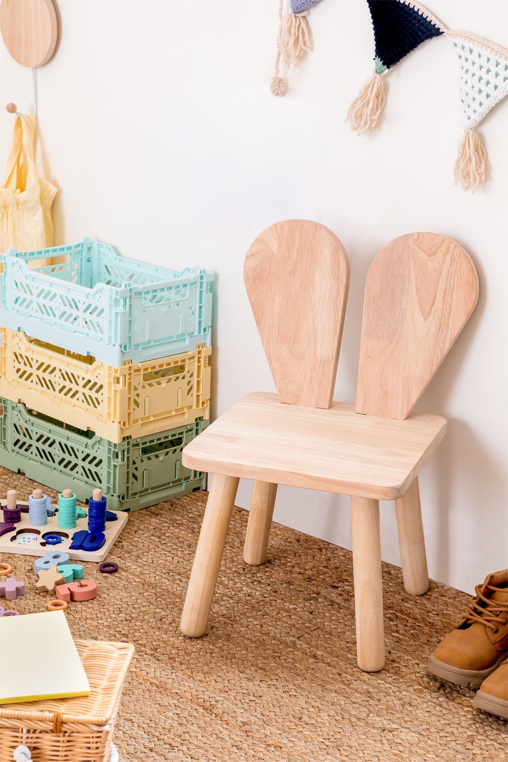 Confezione da 2 sedie in legno Buny Kids