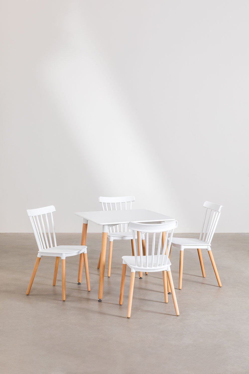 Set tavolo Royal (80x80) e 4 sedie Royal