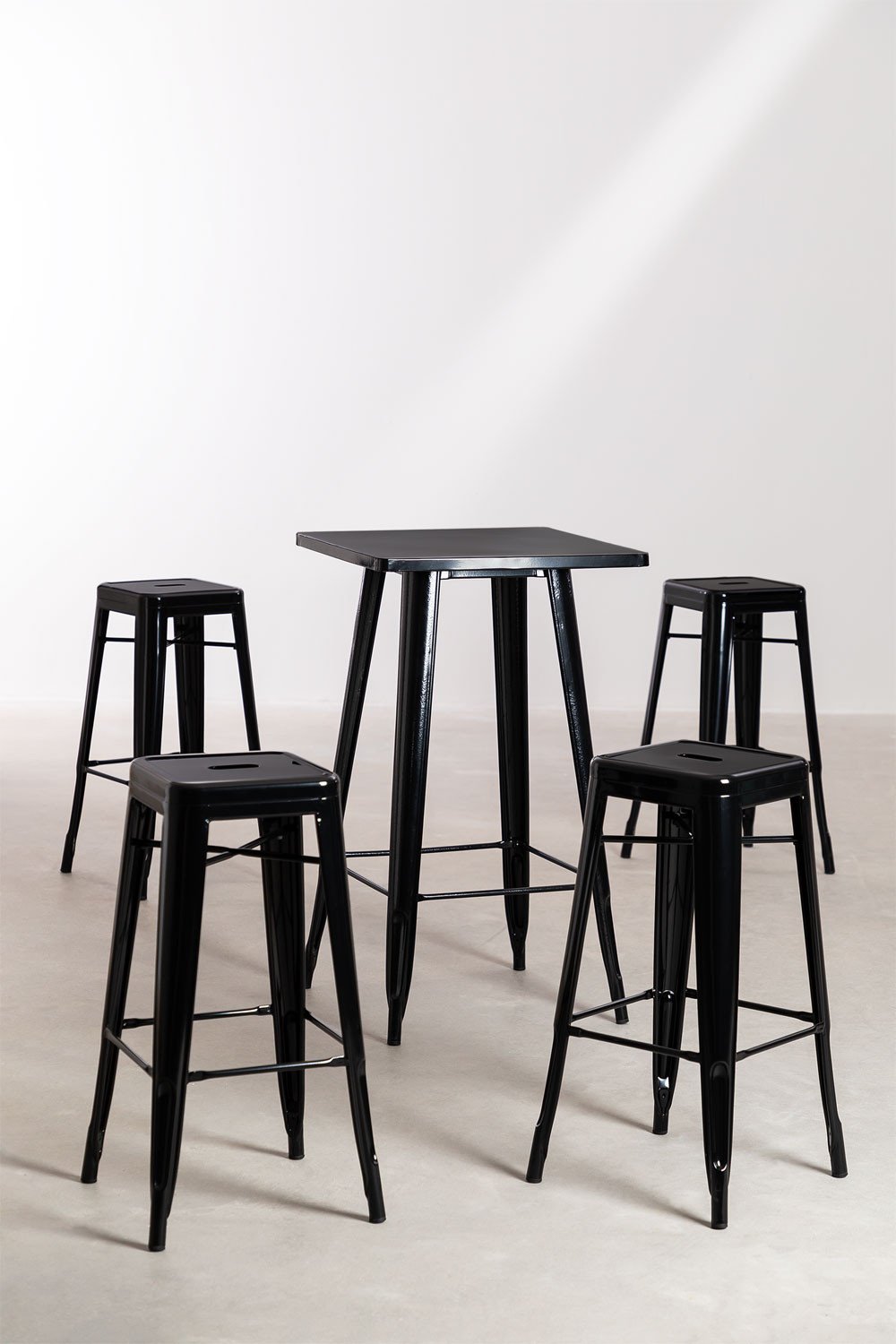Set tavolo alto LIX e 4 sgabelli alti LIX