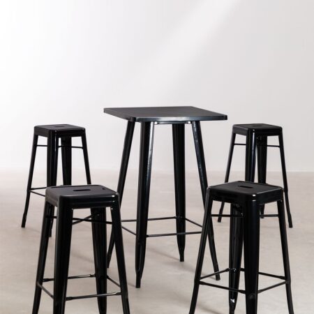 Set tavolo alto LIX e 4 sgabelli alti LIX