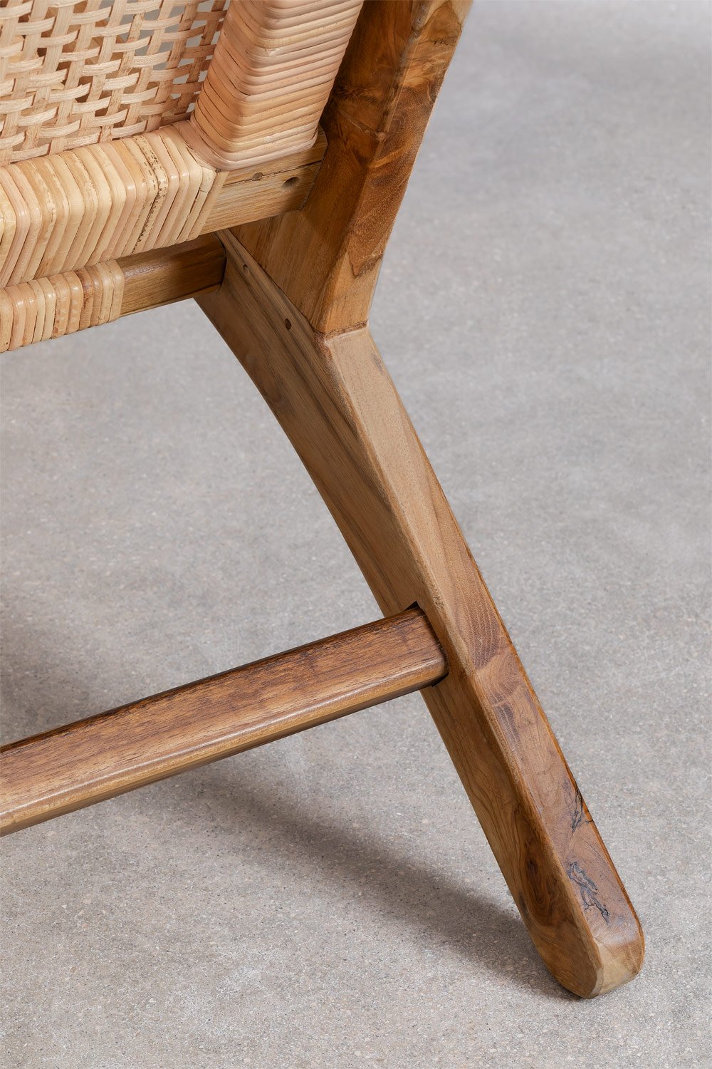 Panca da giardino Catua in legno di teak