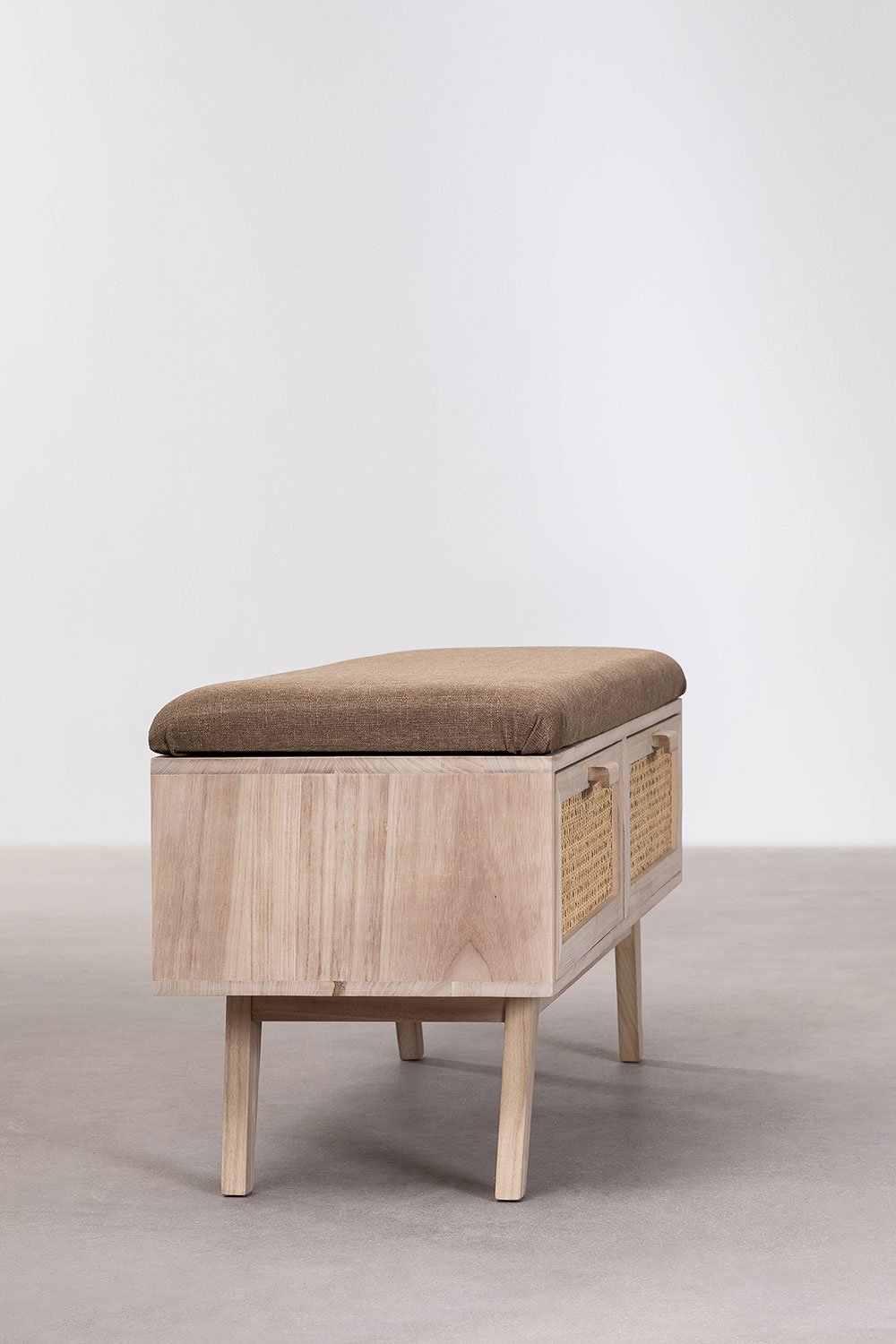 Panca in Legno con 2 Cassetti Ralik Design