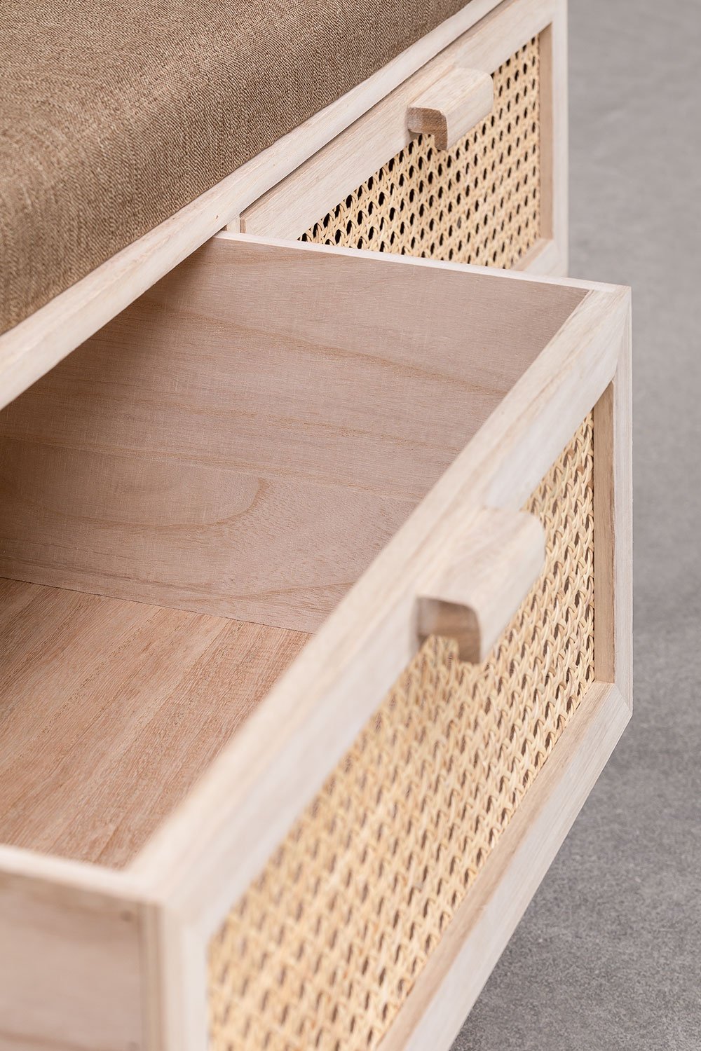 Panca in Legno con 2 Cassetti Ralik Design