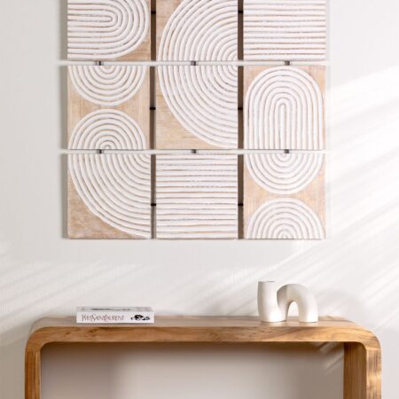 Pannello decorativo in legno di mango (94x93 cm) Tudris