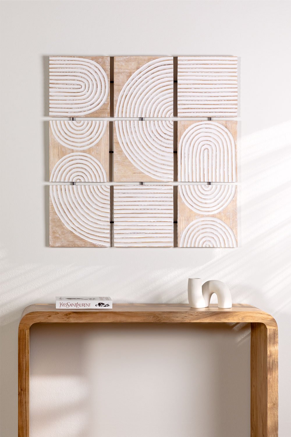 Pannello decorativo in legno di mango (94x93 cm) Tudris