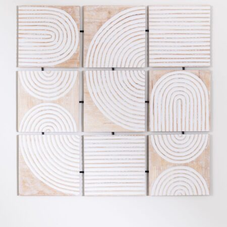 Pannello decorativo in legno di mango (94x93 cm) Tudris