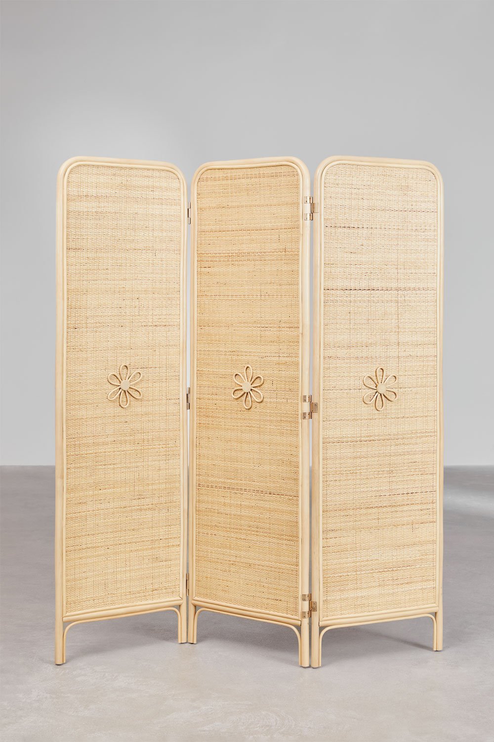 Paravento pieghevole in rattan Dahlia Kids