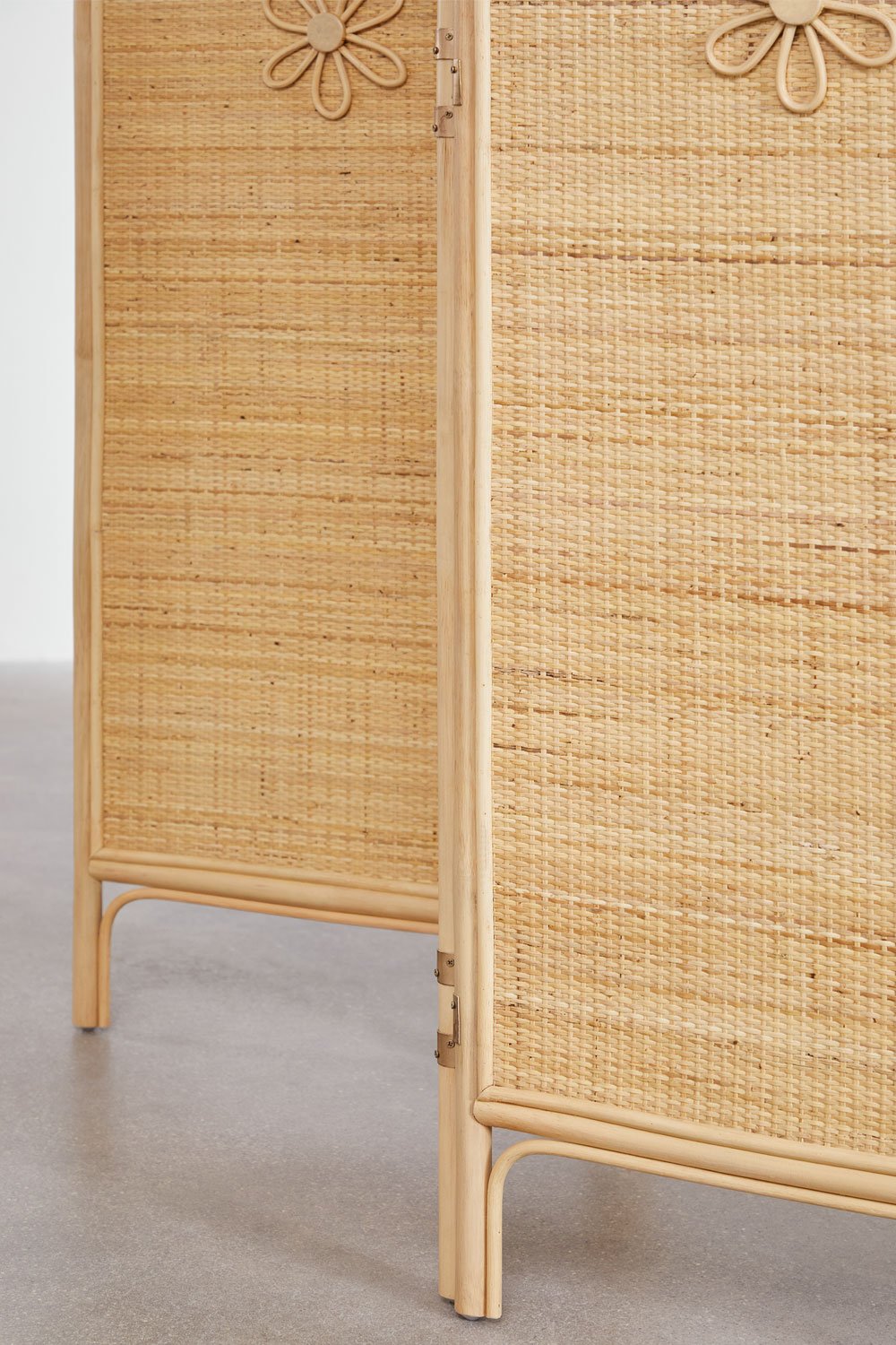 Paravento pieghevole in rattan Dahlia Kids