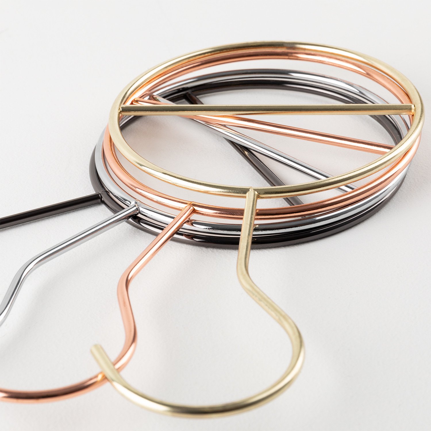 Set di 6 grucce Metalliche per Accessori Gärde