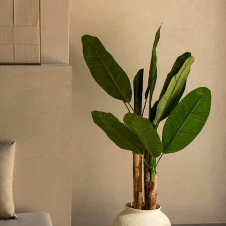 Pianta di banano artificiale decorativa 140 cm