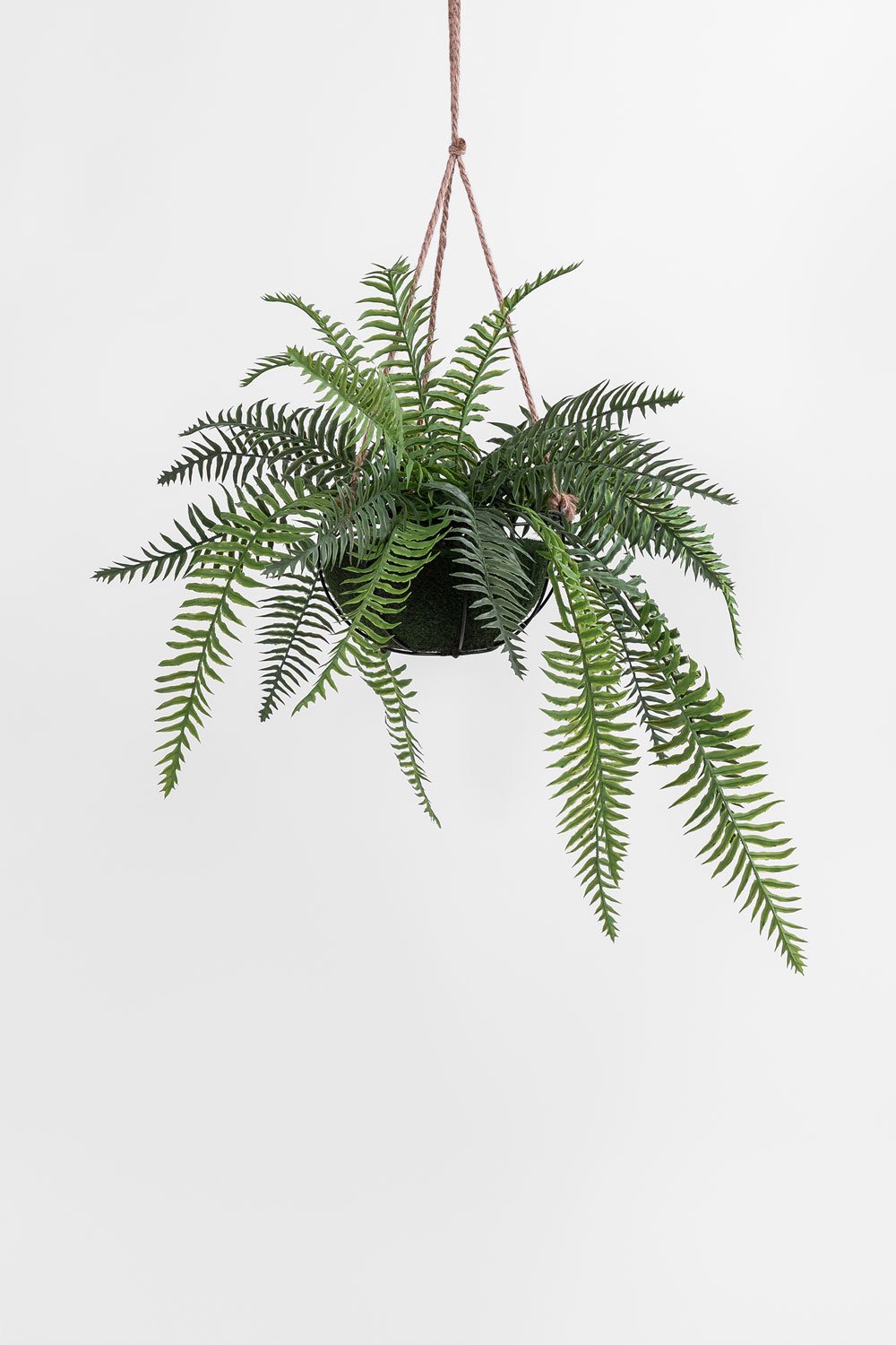 Pianta pensile artificiale decorativa di felce