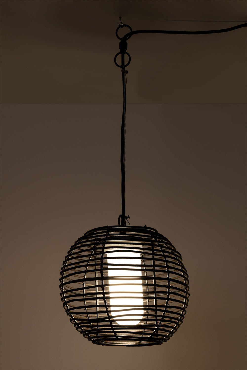 Lampada da soffitto per esterni effetto legno Bissel