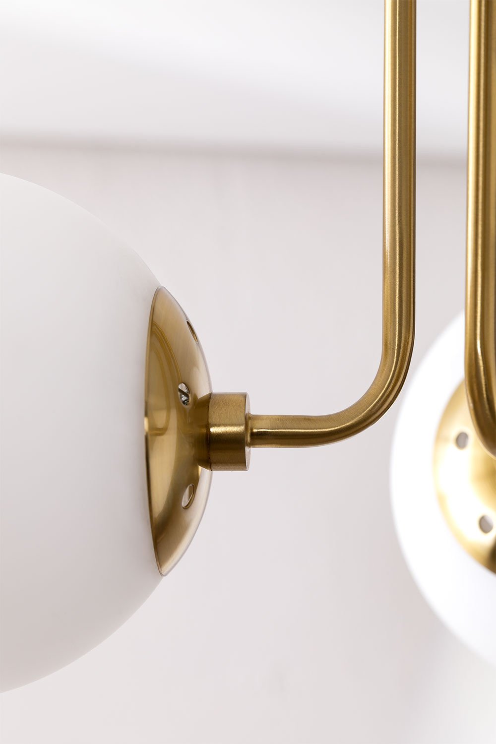 Lampada da Soffitto con 3 Sfere di Vetro Ghirlanda