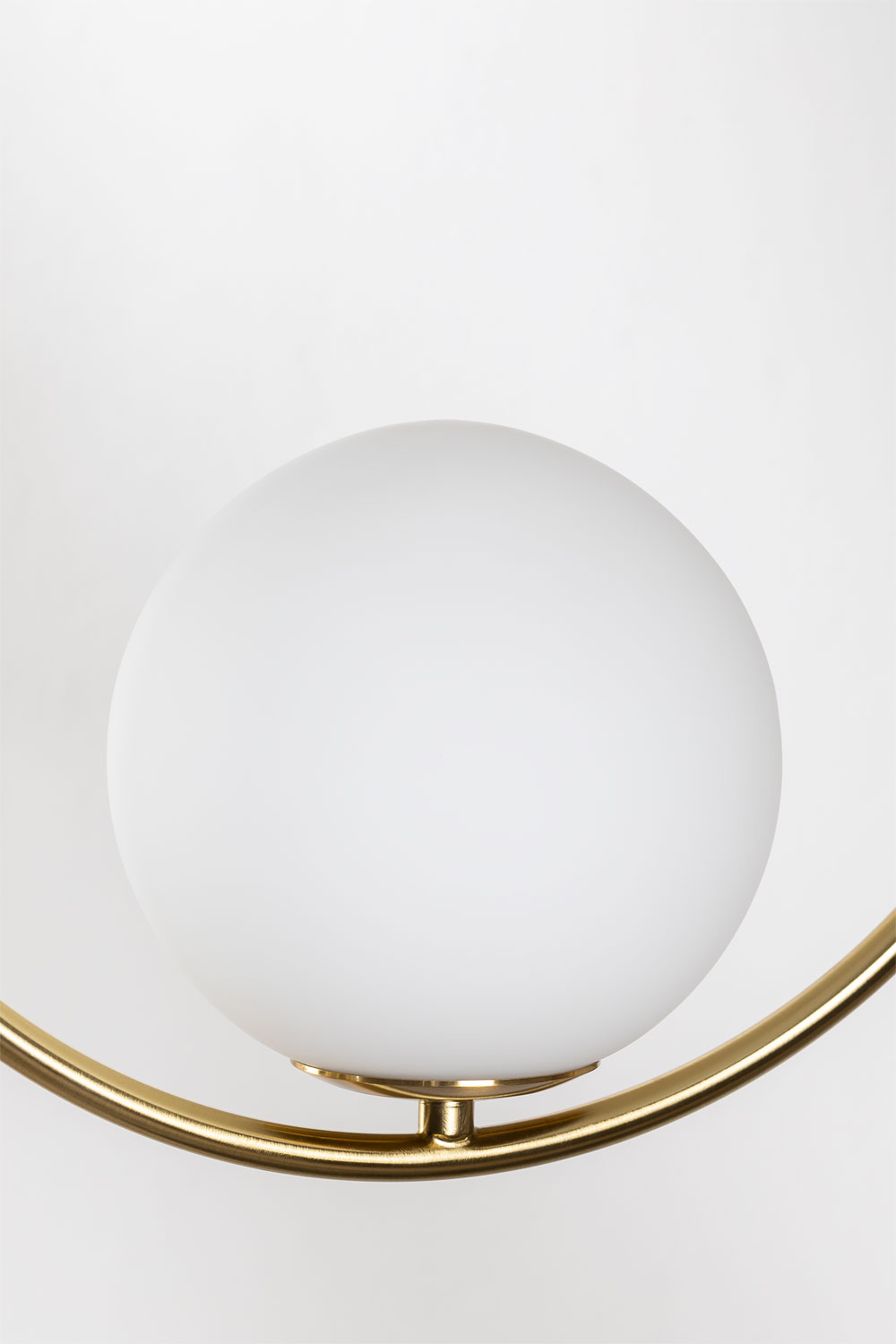 Lampada da soffitto Blaise in metallo con sfera in vetro